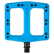 Deity Deftrap Pedals, Blue, full view.