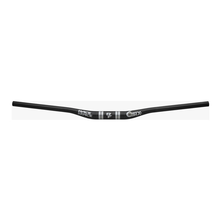 RaceFace SIXC Carbon Riser Bar 35 x 820mm, 35mm Rise, Black, front view.