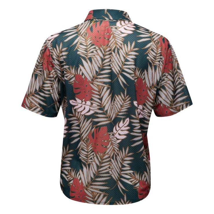 Pearl Izumi Women's Canyon Tech Snap Jersey, rosewood palm, full view back