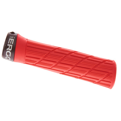 Ergon GE1 Evo Slim Grips - Risky Red Lock-On, Full View