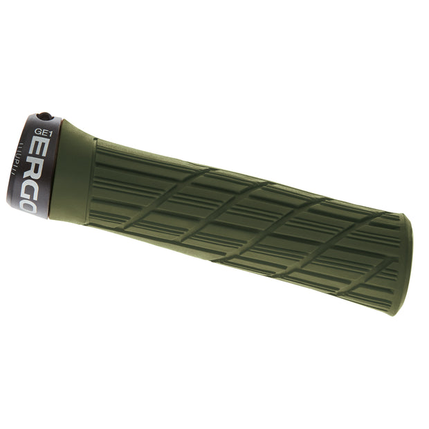 Ergon GE1 Evo Slim Grips - Deep Moss Lock-On, Full View