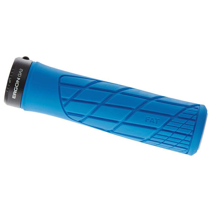 Ergon GA2 Fat Grips - Midsummer Blue Lock-On, Full View