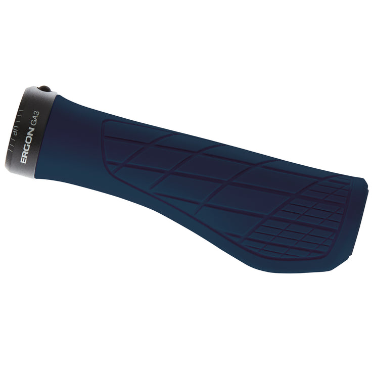 Ergon GA3 Grips - Nightride Blue Lock-On Small, Full View
