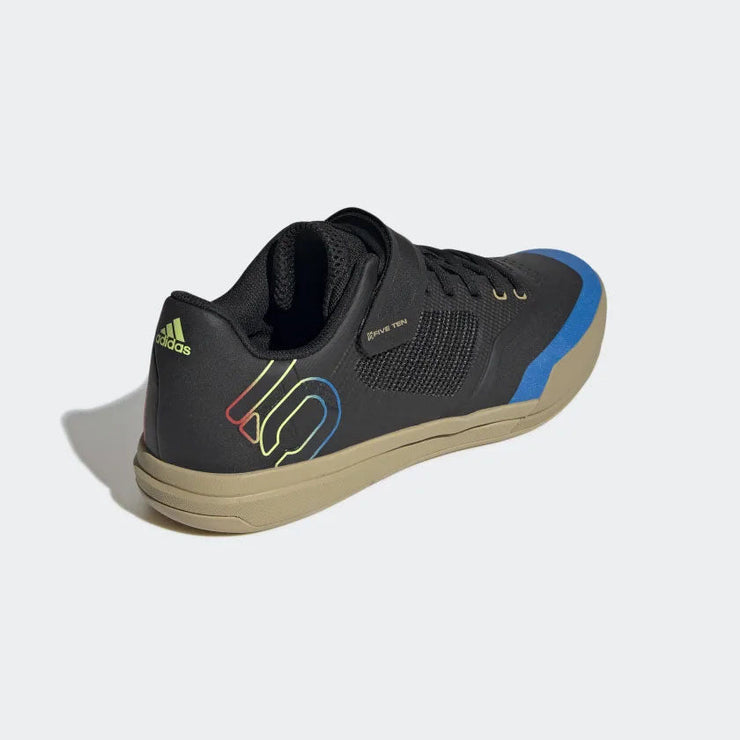 Five Ten Men's Hellcat Pro Shoe, Core Black / Carbon / Pulse Lime, heel View