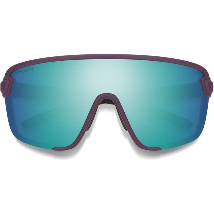 Smith Bobcat Sunglasses, Matte Amethyst + ChromaPop Opal Mirror Lens, Front View