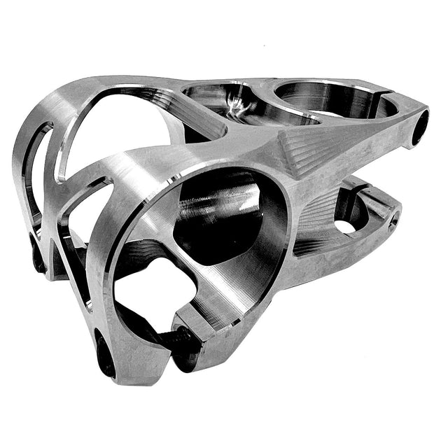 5Dev 2 Bolt Titanium Stem (35.00) 48mm Raw, full view.