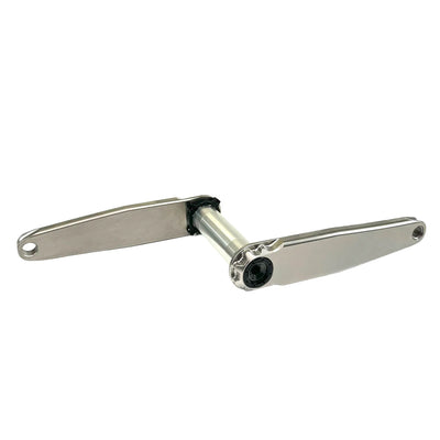 5Dev Titanium Road Cranks 73BB DUB Spindle 170mm, full view.