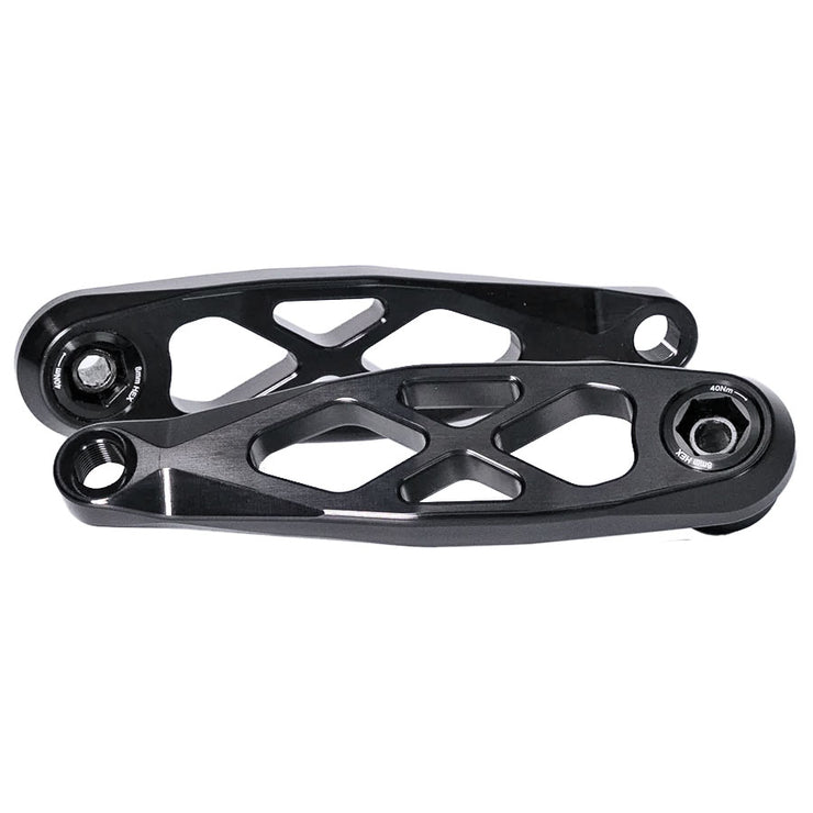 5Dev R-Spec Bosch eCranks 160mm Black, full view.
