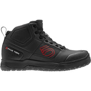 Five Ten Impact Pro Mid Mountain Bike Shoe, black/ red, side view. 