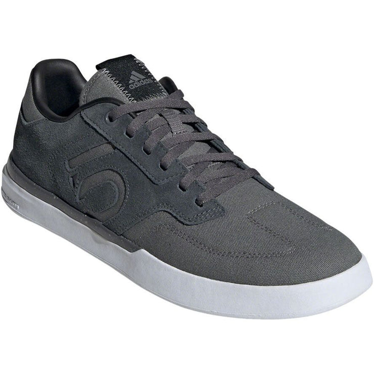 Five Ten Sleuth DLX Mountain Bike Shoes, grey / white, full view.