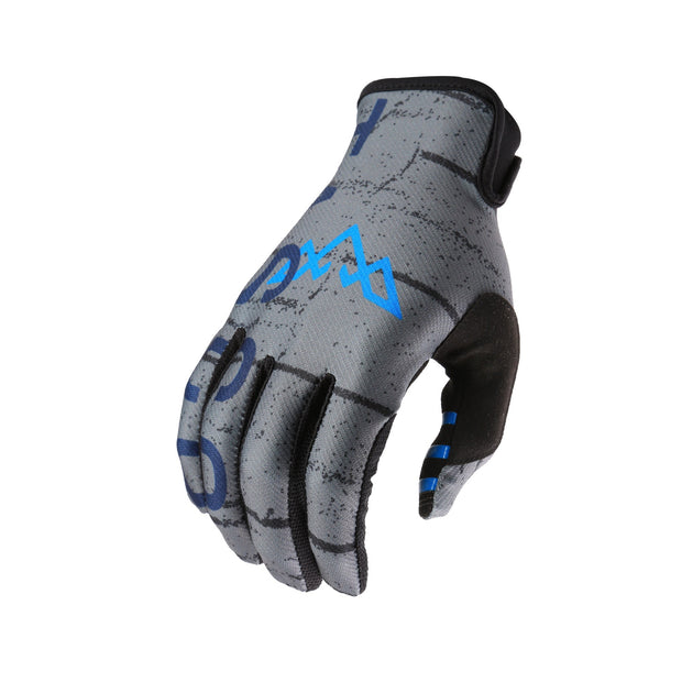 Tasco Ridgeline MTB Bloves — Blue Steel, finger view.