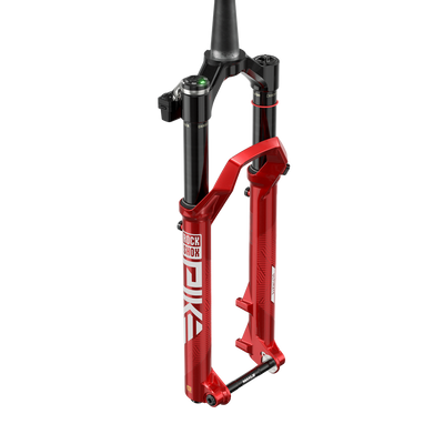 RockShox Pike Ultimate Flight Attendant Fork, Electric Red, full view.