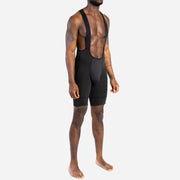 BN3TH North Shore Bike Liner Bibshort, black, full view on model. 