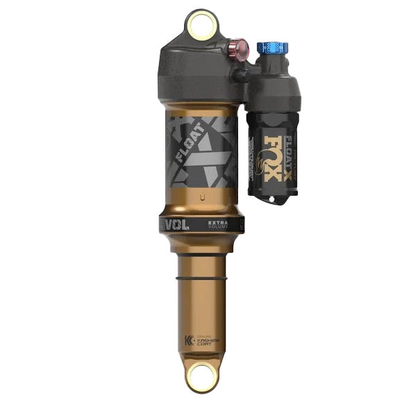 FOX FLOAT X Factory Rear Shock - Metric 230 x 60 mm 0.2 Spacer 2-Position Lever EVOL LV Kashima Coat, Full View