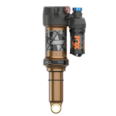 FOX FLOAT X Factory Rear Shock - Trunnion Metric 185 x 55 mm 0.4 Spacer 2-Position Lever EVOL LV Kashima Coat, Full View