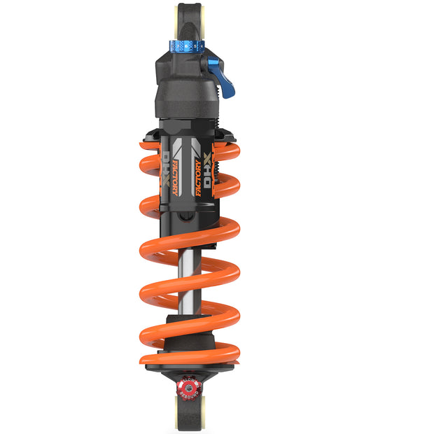 FOX DHX Factory Rear Shock - Trunnion Metric 205 x 60 mm 2-Position Lever Hard Chromoly Damper Shaft, Full View