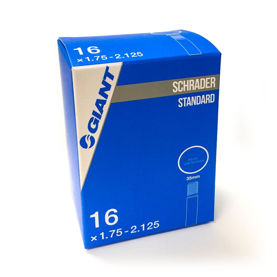 Giant 16 x 1.75 2.125 35mm Schrader Valve Bicycle Tube The Path Bike Shop