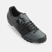 Giro Code Techlace Mountain Bike Shoes, black / grey, full view.