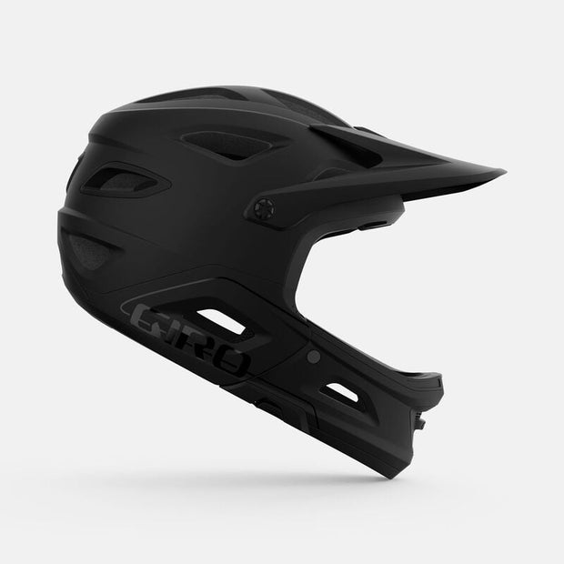 Giro Switchblade MIPS Full-Face Helmet, Matte Black, left side view.