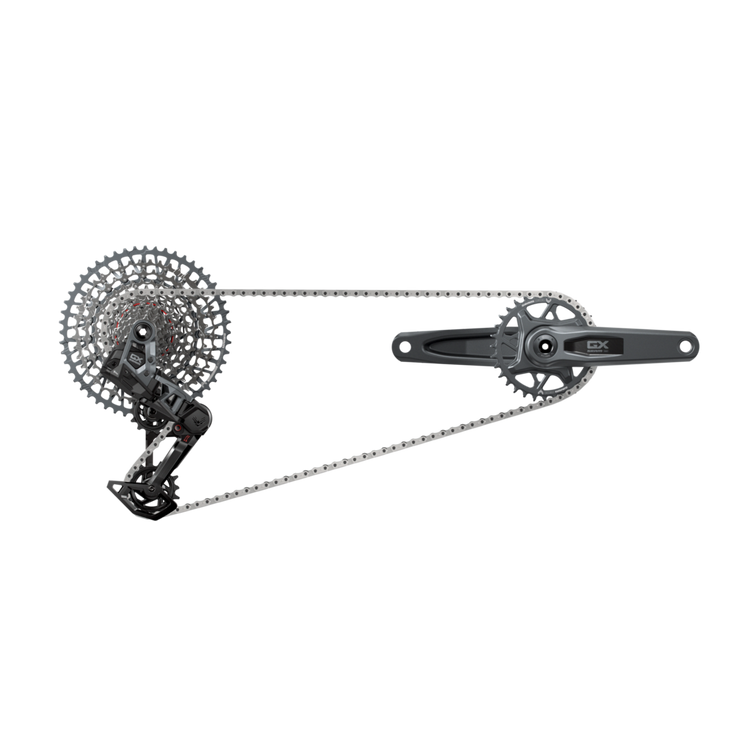 SRAM GX T-Type Eagle Transmission Groupset - 175mm Crank, 32t Chainring, AXS POD Controller, 10-52t Cassette, Rear Derailleur, Chain, full view