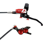 Hope Tech 4 V4 Disc Brake and Lever, Red