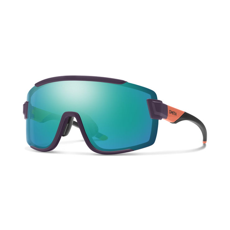 Smith Wildcat Sunglasses, violet / orange / chromaPop blue, full view.