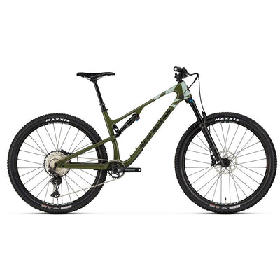 2023 Rocky Mountain Element C50 29, green/ blue, full view.