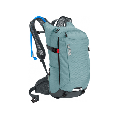 CamelBak Women’s MULE Pro 100oz Hydration Pack, mineral blue, full view.