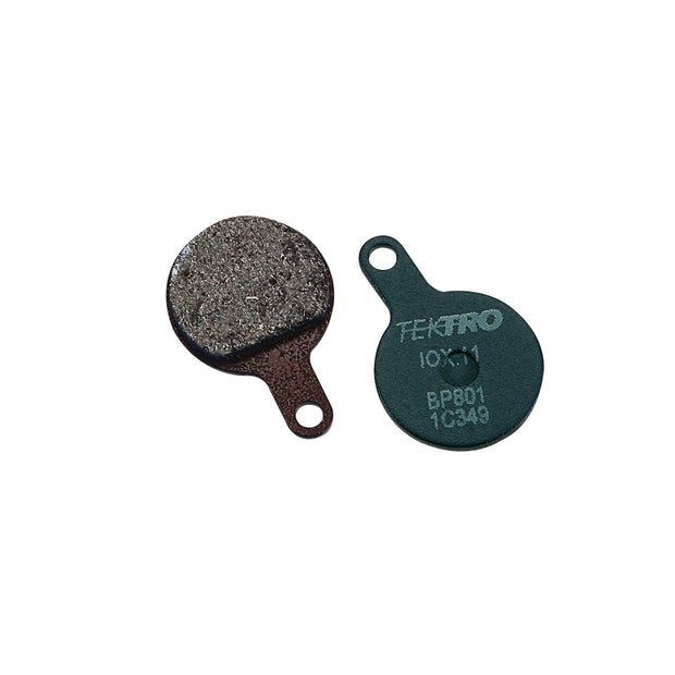 Tektro Novela / IOX Disc Brake Pads — Metallic, full view.