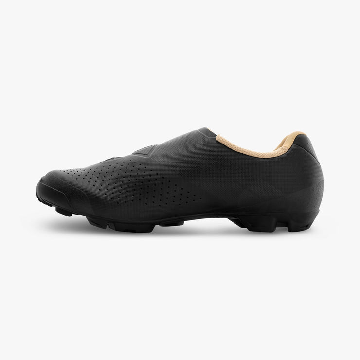 Shimano Women's XC3 Clipless Shoe, black, inside view.