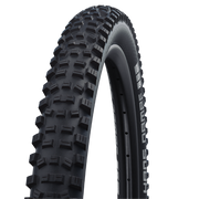 Schwalbe Hans Dampf 27.5 x 2.35, Tubeless, Folding, Black, Evolution Line, Addix Soft, Super Trail, Mountain Bike Tire, full view.