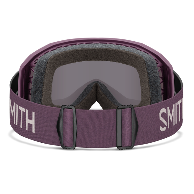Smith Loam MTB Goggles, Amethyst w/ Sun Black Lenses, inner view.