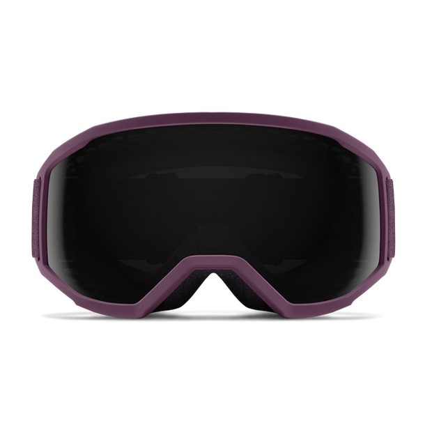 Smith Loam MTB Goggles, Amethyst w/ Sun Black Lenses, front view.