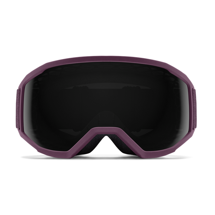 Smith Loam MTB Goggles, Amethyst w/ Sun Black Lenses, front view.