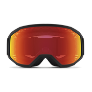 Smith Loam MTB Goggles, Black  w/ Red Mirrored Lenses, front view.