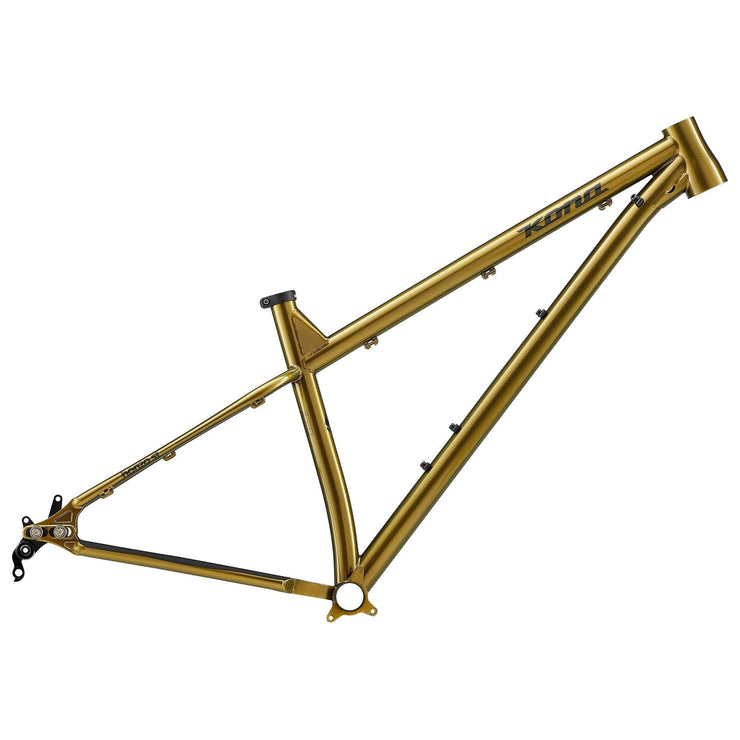 Kona Honzo Steel FRAME, olive, full view.