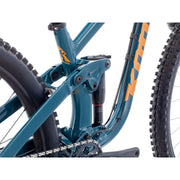 2024 Kona Process 134, blue, drivetrain view.