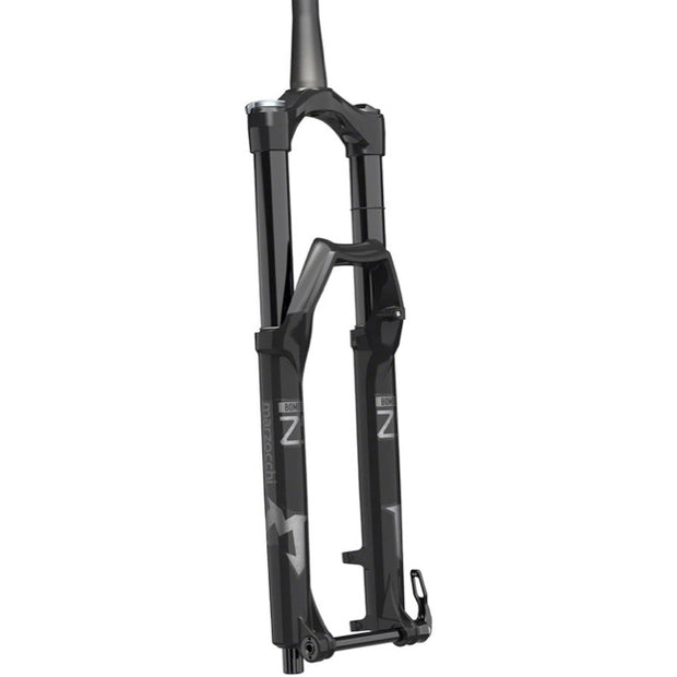 Marzocchi Bomber Z1 Suspension Fork - 29" 160 mm 15QR x 110 44mm Offset RAIL Sweep-Adjust Shiny BLK, Full View
