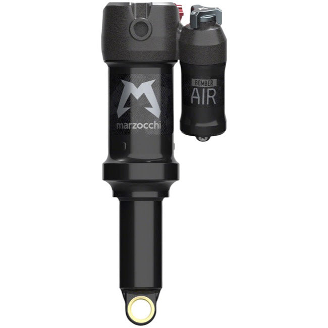 Marzocchi Bomber Air Rear Shock - Trunnion Metric 185 x 55 mm EVOL LV Sweep-Adj 0.4 Spacer BLK, Full View