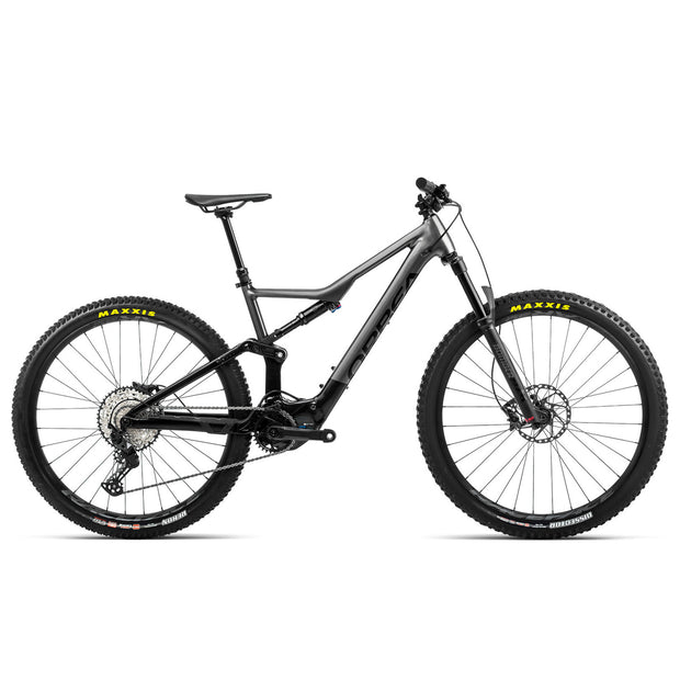 2022 Orbea Rise H30, Anthracite / Black, full view.