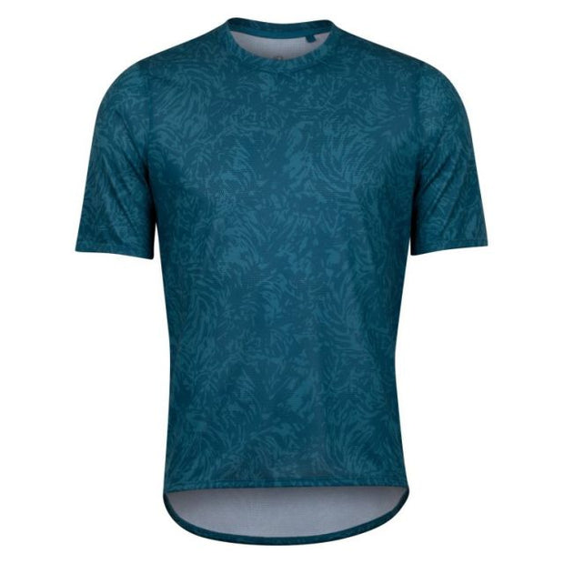 Pearl Izumi Summit Short Sleeve Jersey in Ocean Blue Palm, front view