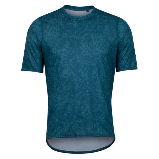 Pearl Izumi Summit Short Sleeve Jersey in Ocean Blue Palm, front view