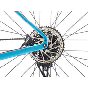2023 36e Kona Ouroboros CR Blue, rear brake view.
