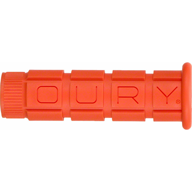 Oury Single Compound Grips, orange, full view.