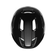 Lazer Nutz Kineticore Kids’ Helmet, black, top view.