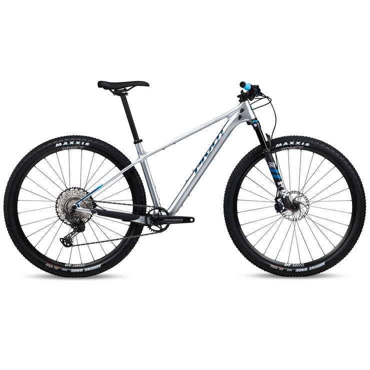 2024 Pivot Les SL Ride SLX/XT W/ 29 Alloy Wheels, Silver Bullet, Full View.