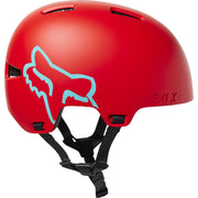 Fox Flight Mountain Bike Helmet, youth, red, right-side view.