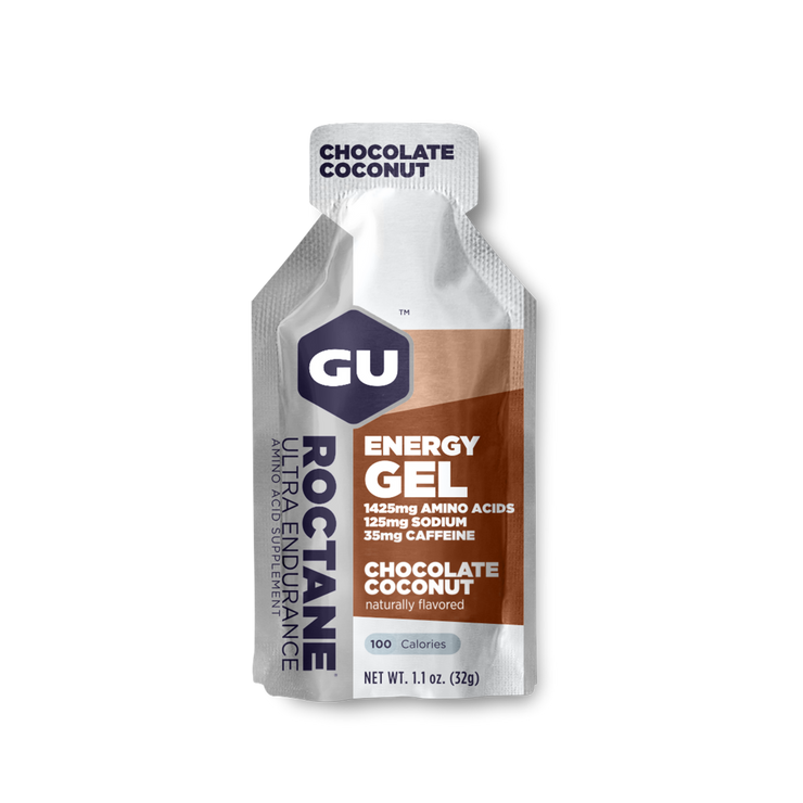 GU Roctane Energy Gels Cold chocolate coconut full view