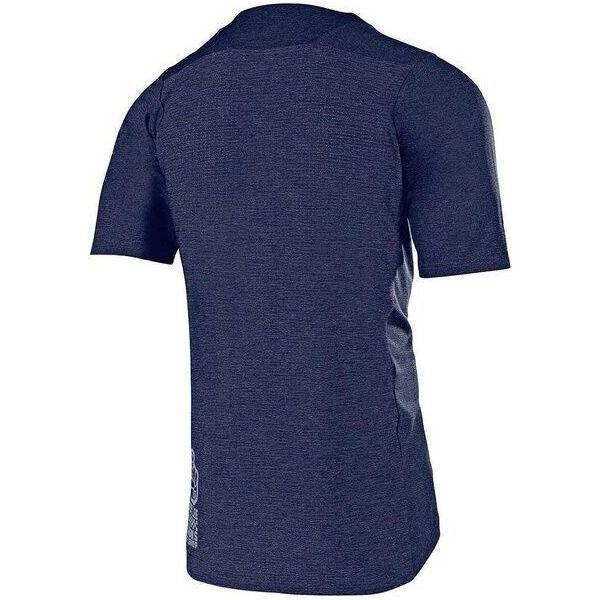 Troy Lee Designs Skyline Short Sleeve Jersey, navy blue, back view.