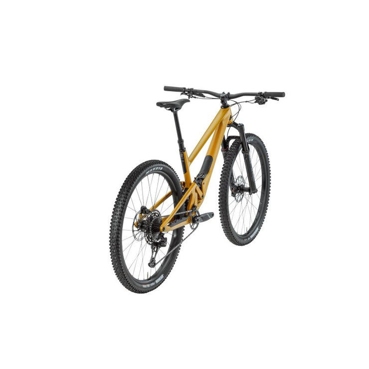 2024 SCOR 2030 NX  29, yellow, rear shock view.